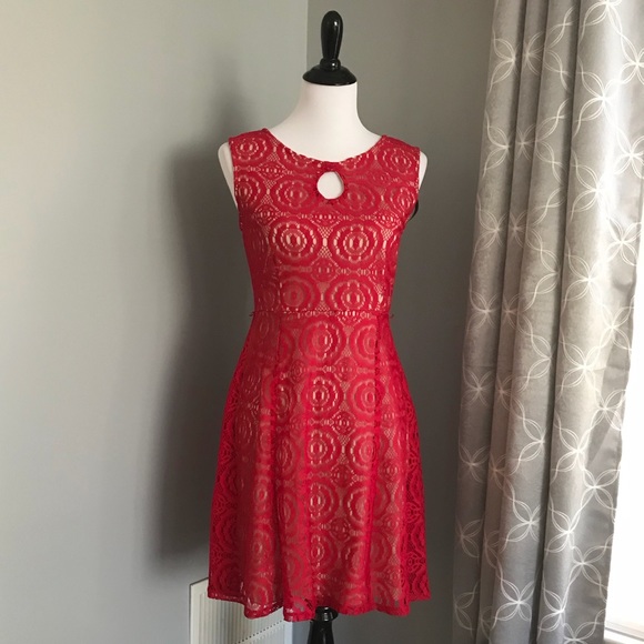 Enfocus Studio Dresses & Skirts - Red Lace Dress
